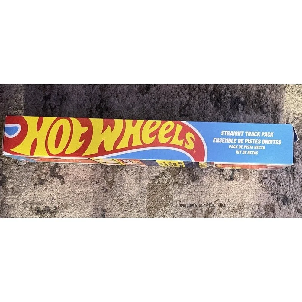 Hot Wheels Track Creator Straight Track 3 Feet Speed Snap Track & 2 Adapters X 2